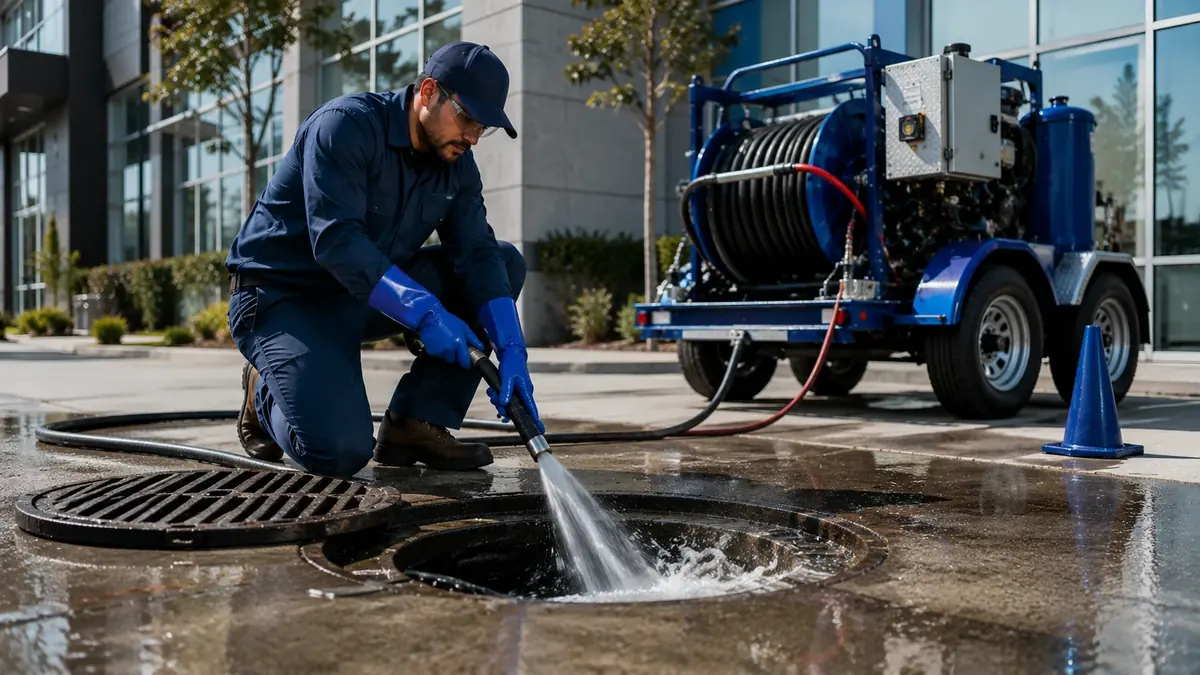 Commercial Hydro Jet Drain Cleaning in Signal Hill