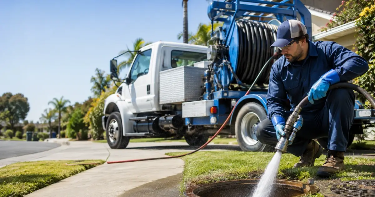Hydro jet sewer cleaning Signal Hill