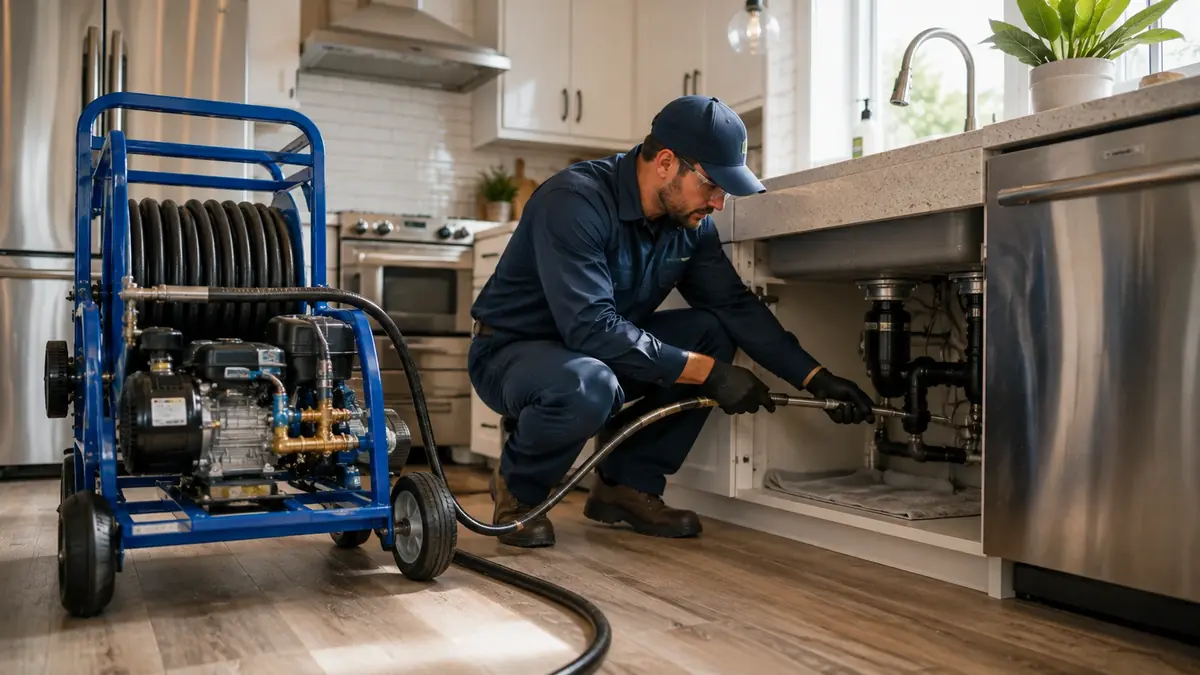 Kitchen Drain Hydro Jetting in Signal Hill