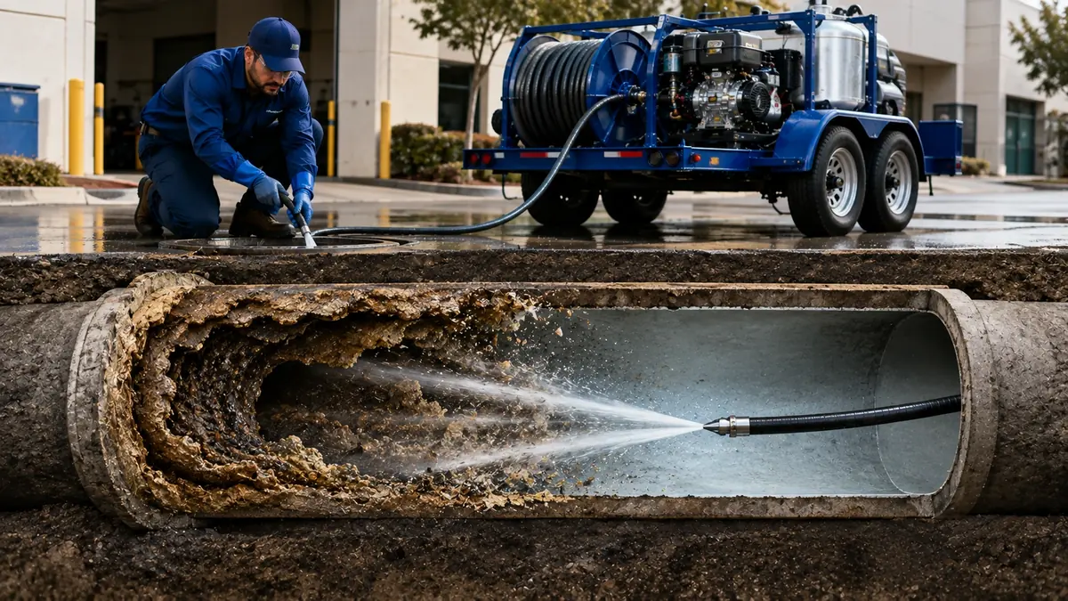 Sewer Pipe Descaling in Signal Hill