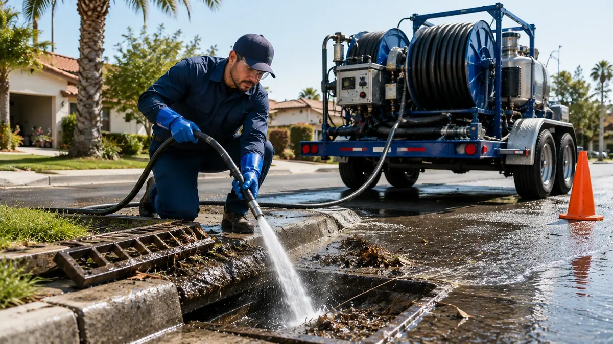 Storm Drain Hydro Jet Cleaning in Signal Hill